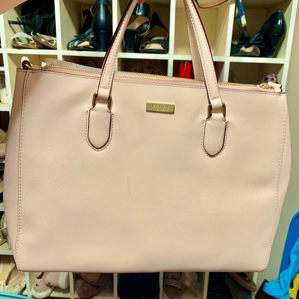 Kate spade pale pink tote purse